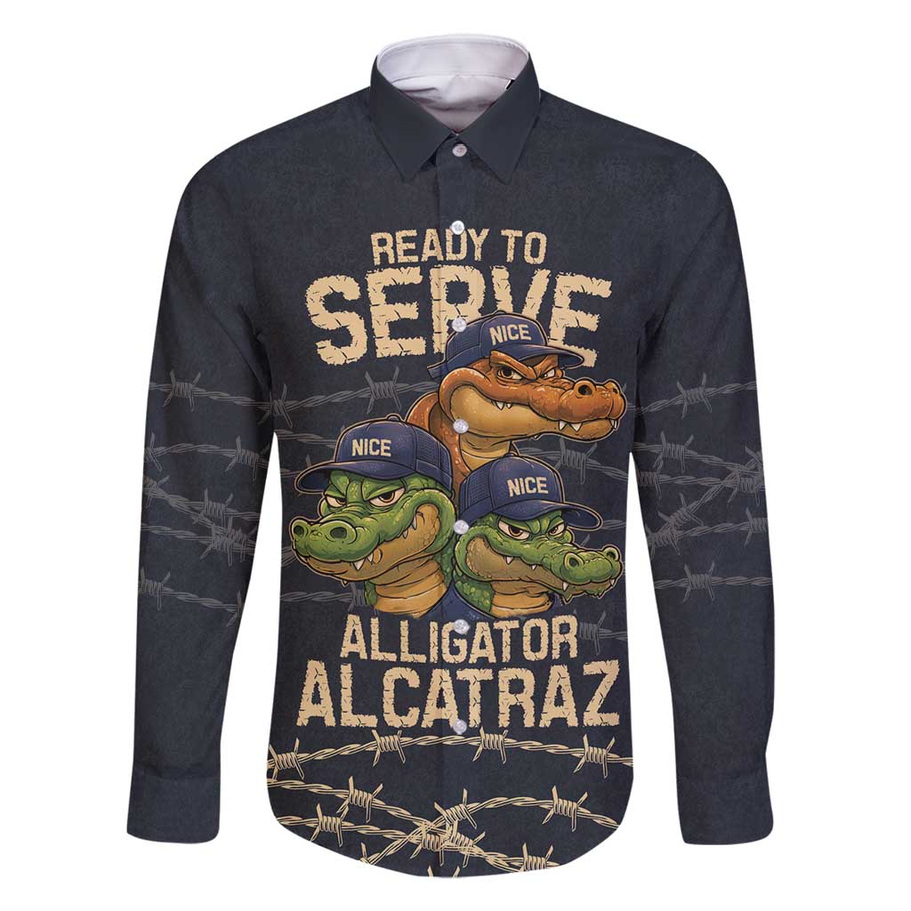 Ready To Serve Alligator Alcatraz Family Matching Mermaid Dress and Hawaiian Shirt - Wonder Print Shop