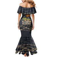 Ready To Serve Alligator Alcatraz Family Matching Mermaid Dress and Hawaiian Shirt - Wonder Print Shop