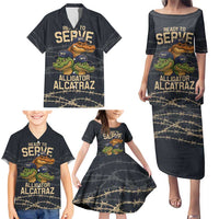 Ready To Serve Alligator Alcatraz Family Matching Puletasi and Hawaiian Shirt - Wonder Print Shop