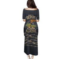 Ready To Serve Alligator Alcatraz Family Matching Puletasi and Hawaiian Shirt - Wonder Print Shop