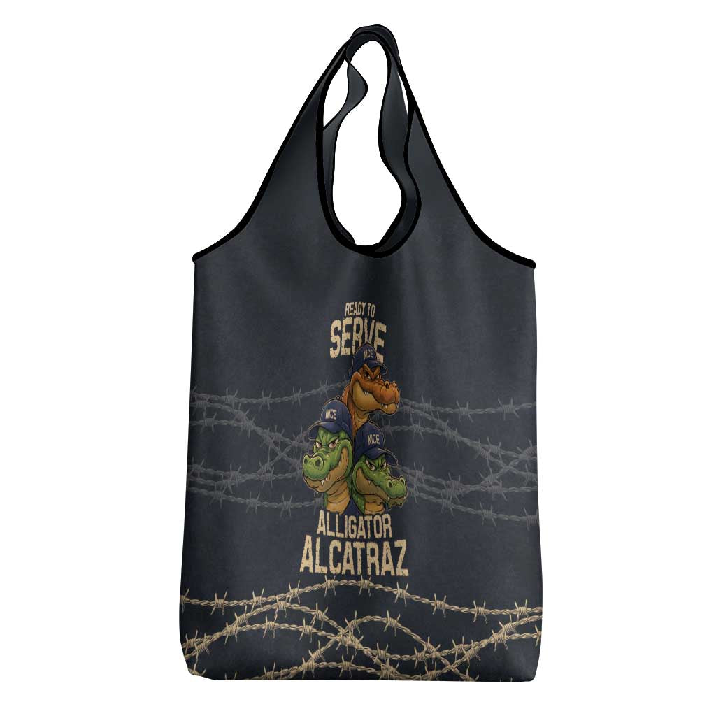 Ready To Serve Alligator Alcatraz Grocery Bag - Wonder Print Shop