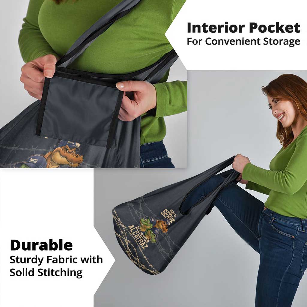 Ready To Serve Alligator Alcatraz Grocery Bag - Wonder Print Shop
