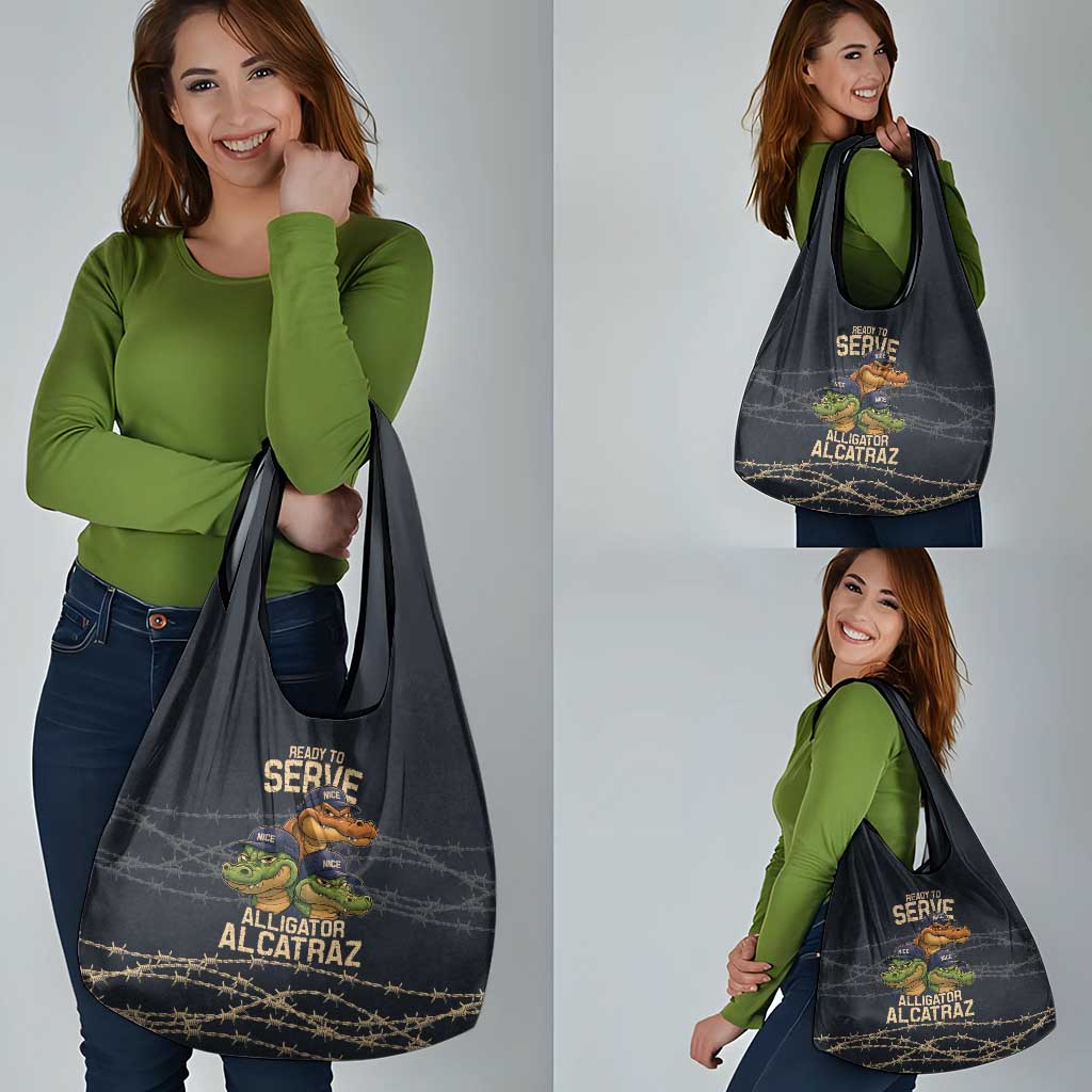 Ready To Serve Alligator Alcatraz Grocery Bag - Wonder Print Shop