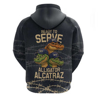 Ready To Serve Alligator Alcatraz Hoodie - Wonder Print Shop