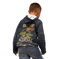 Ready To Serve Alligator Alcatraz Kid Hoodie - Wonder Print Shop