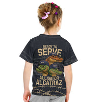 Ready To Serve Alligator Alcatraz Kid T Shirt - Wonder Print Shop