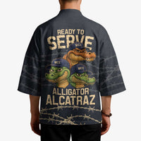 Ready To Serve Alligator Alcatraz Kimono - Wonder Print Shop