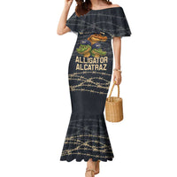 Ready To Serve Alligator Alcatraz Mermaid Dress - Wonder Print Shop