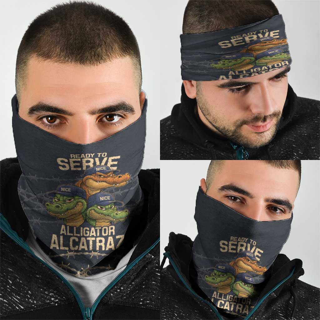 Ready To Serve Alligator Alcatraz Neck Gaiter - Wonder Print Shop