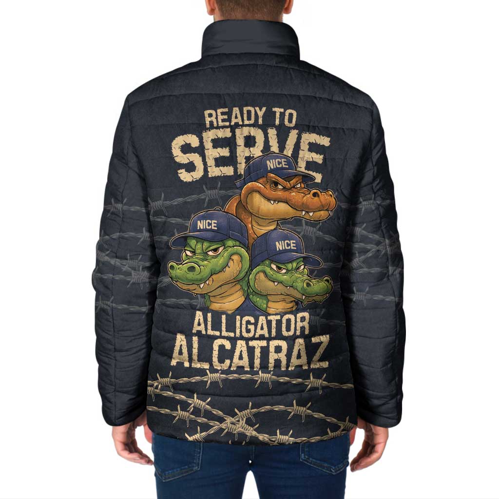 Ready To Serve Alligator Alcatraz Padded Jacket - Wonder Print Shop