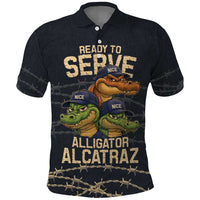 Ready To Serve Alligator Alcatraz Polo Shirt - Wonder Print Shop