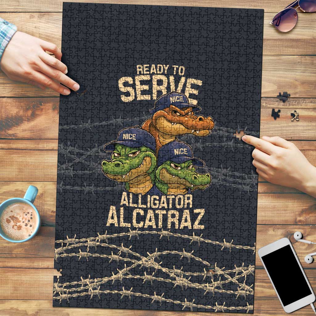 Ready To Serve Alligator Alcatraz Puzzle - Wonder Print Shop