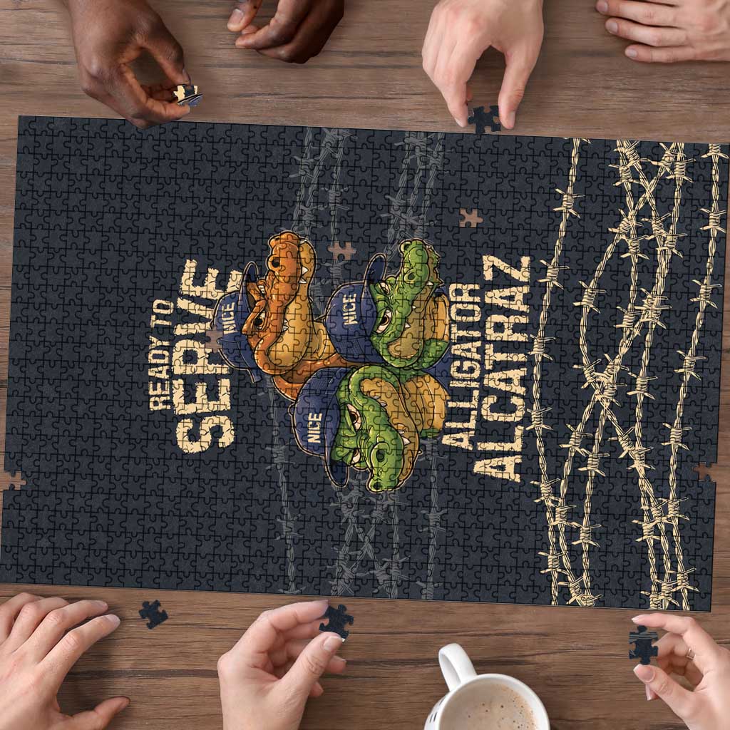 Ready To Serve Alligator Alcatraz Puzzle - Wonder Print Shop