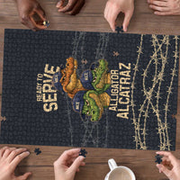 Ready To Serve Alligator Alcatraz Puzzle - Wonder Print Shop