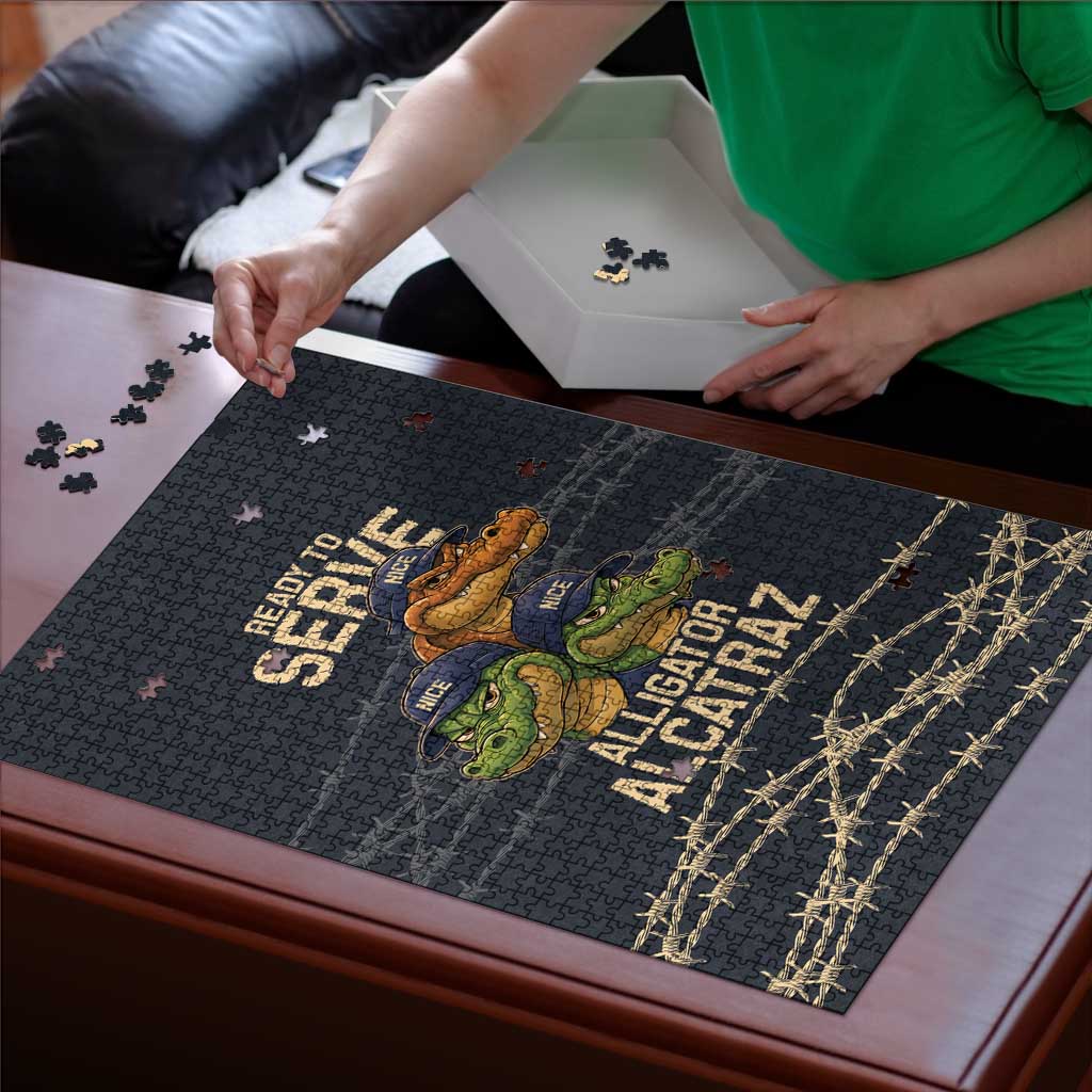 Ready To Serve Alligator Alcatraz Puzzle - Wonder Print Shop
