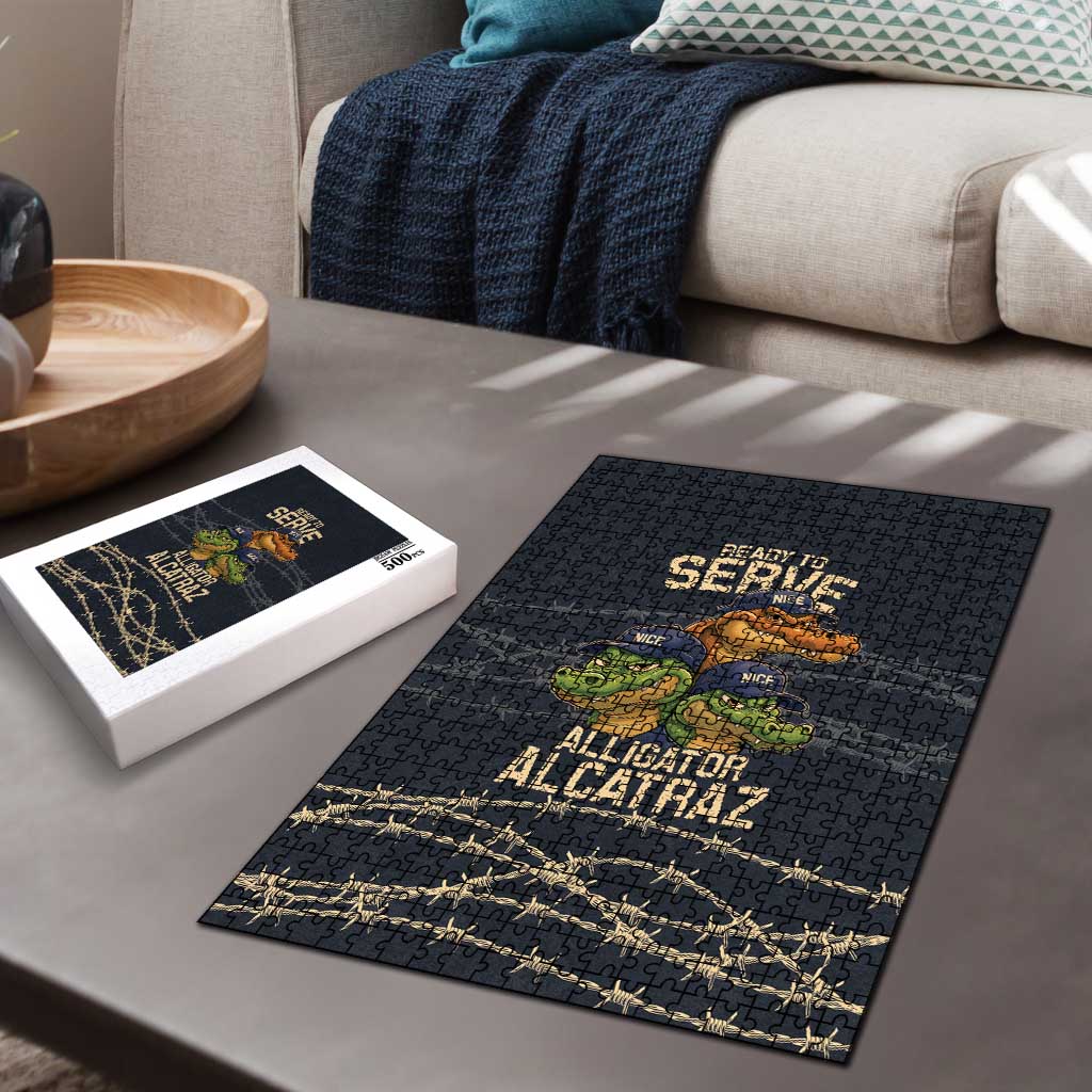 Ready To Serve Alligator Alcatraz Puzzle - Wonder Print Shop