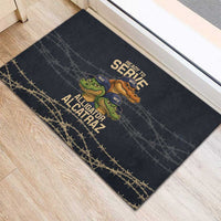 Ready To Serve Alligator Alcatraz Rubber Doormat - Wonder Print Shop