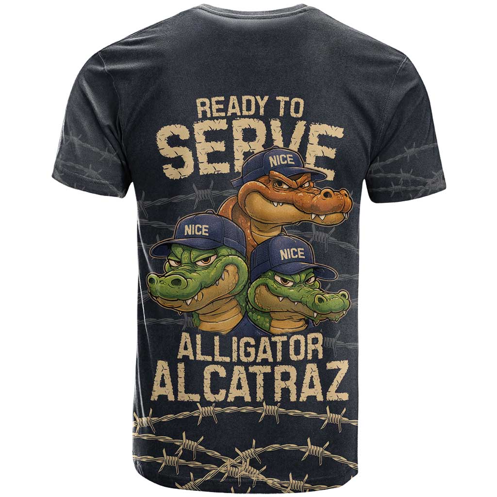 Ready To Serve Alligator Alcatraz T Shirt - Wonder Print Shop