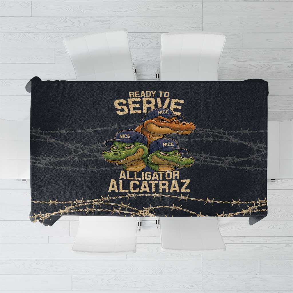Ready To Serve Alligator Alcatraz Tablecloth - Wonder Print Shop