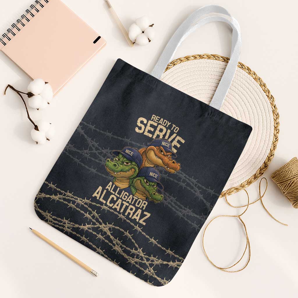 Ready To Serve Alligator Alcatraz Tote Bag - Wonder Print Shop