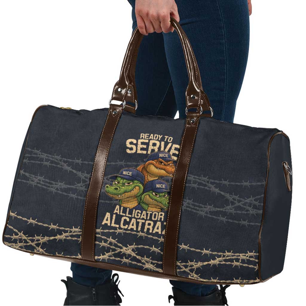 Ready To Serve Alligator Alcatraz Travel Bag - Wonder Print Shop