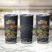 Ready To Serve Alligator Alcatraz Tumbler Cup - Wonder Print Shop