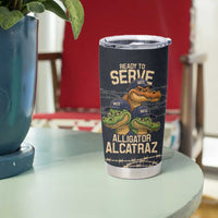 Ready To Serve Alligator Alcatraz Tumbler Cup - Wonder Print Shop