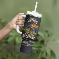 Ready To Serve Alligator Alcatraz Tumbler With Handle - Wonder Print Shop