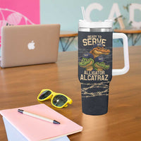 Ready To Serve Alligator Alcatraz Tumbler With Handle - Wonder Print Shop