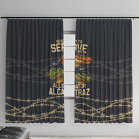 Ready To Serve Alligator Alcatraz Window Curtain - Wonder Print Shop