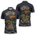 Ready To Serve Alligator Alcatraz Zipper Polo Shirt - Wonder Print Shop