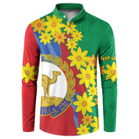 Eritrea New Year Personalized Button Sweatshirt Enkutatash Adey Abeba Flower Art LT9 - Wonder Print Shop