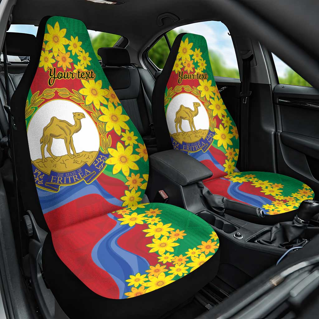 Eritrea New Year Personalized Car Seat Cover Enkutatash Adey Abeba Flower Art LT9 - Wonder Print Shop