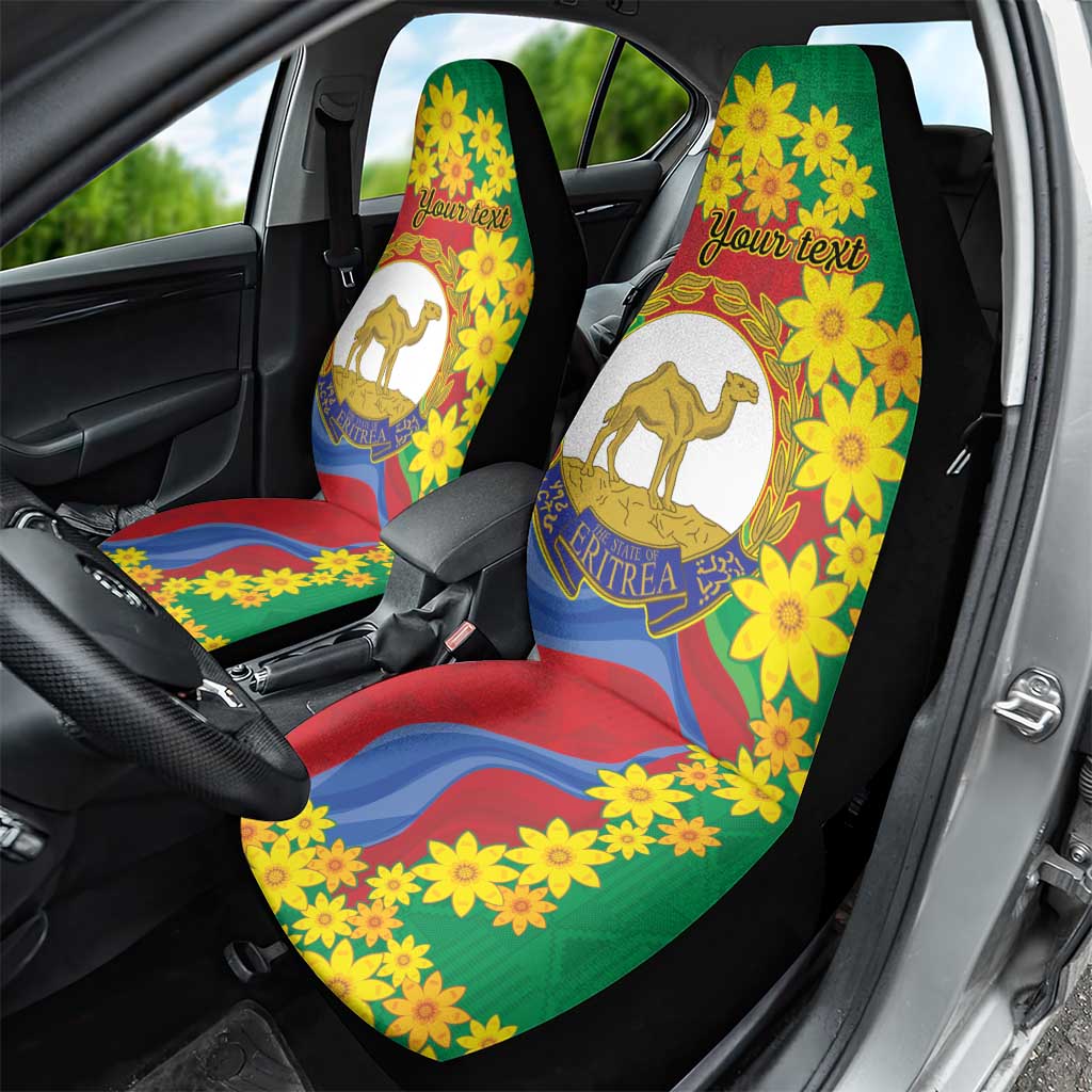 Eritrea New Year Personalized Car Seat Cover Enkutatash Adey Abeba Flower Art LT9 - Wonder Print Shop