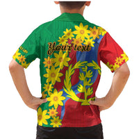 Eritrea New Year Personalized Family Matching Mermaid Dress and Hawaiian Shirt Enkutatash Adey Abeba Flower Art LT9 - Wonder Print Shop