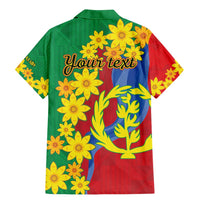 Eritrea New Year Personalized Family Matching Mermaid Dress and Hawaiian Shirt Enkutatash Adey Abeba Flower Art LT9 - Wonder Print Shop