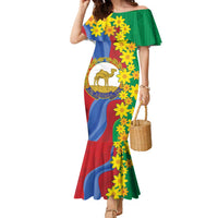 Eritrea New Year Personalized Family Matching Mermaid Dress and Hawaiian Shirt Enkutatash Adey Abeba Flower Art LT9 - Wonder Print Shop