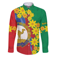 Eritrea New Year Personalized Family Matching Puletasi and Hawaiian Shirt Enkutatash Adey Abeba Flower Art - Wonder Print Shop