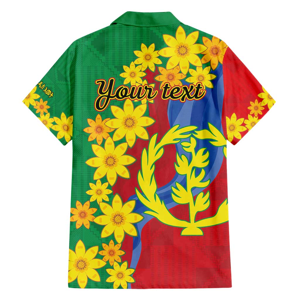 Eritrea New Year Personalized Family Matching Summer Maxi Dress and Hawaiian Shirt Enkutatash Adey Abeba Flower Art - Wonder Print Shop