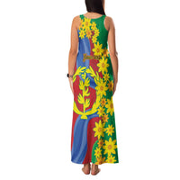Eritrea New Year Personalized Family Matching Tank Maxi Dress and Hawaiian Shirt Enkutatash Adey Abeba Flower Art - Wonder Print Shop