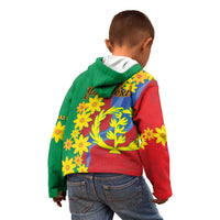 Eritrea New Year Personalized Kid Hoodie Enkutatash Adey Abeba Flower Art - Wonder Print Shop