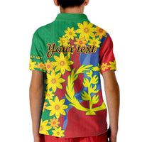 Eritrea New Year Personalized Kid Polo Shirt Enkutatash Adey Abeba Flower Art - Wonder Print Shop