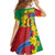 Eritrea New Year Personalized Kid Short Sleeve Dress Enkutatash Adey Abeba Flower Art - Wonder Print Shop