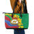 Eritrea New Year Personalized Leather Tote Bag Enkutatash Adey Abeba Flower Art - Wonder Print Shop