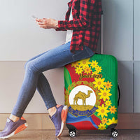 Eritrea New Year Personalized Luggage Cover Enkutatash Adey Abeba Flower Art - Wonder Print Shop