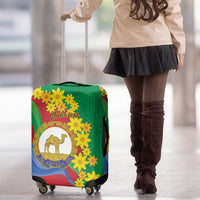 Eritrea New Year Personalized Luggage Cover Enkutatash Adey Abeba Flower Art - Wonder Print Shop