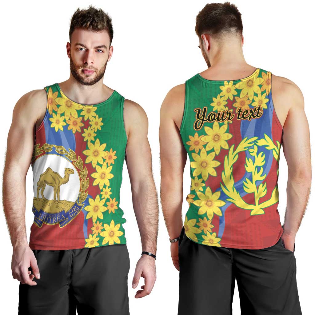 Eritrea New Year Personalized Men Tank Top Enkutatash Adey Abeba Flower Art - Wonder Print Shop