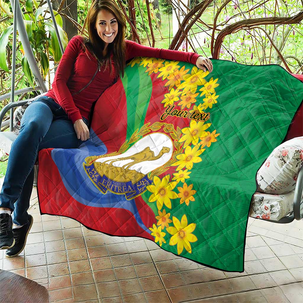 Eritrea New Year Personalized Quilt Enkutatash Adey Abeba Flower Art - Wonder Print Shop