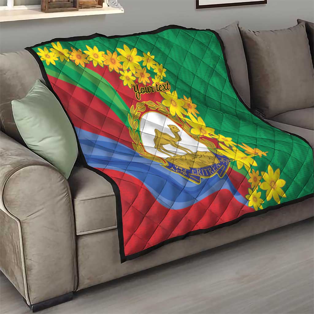 Eritrea New Year Personalized Quilt Enkutatash Adey Abeba Flower Art - Wonder Print Shop