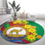 Eritrea New Year Personalized Round Carpet Enkutatash Adey Abeba Flower Art